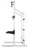 Cage Machine with Workout Bench and Weight Bar Home Gym Equipment- Gray & Black; XH