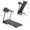 Electric Motorized Treadmill with Audio Speakers; Max. 10 MPH and Incline for Home Gym AL